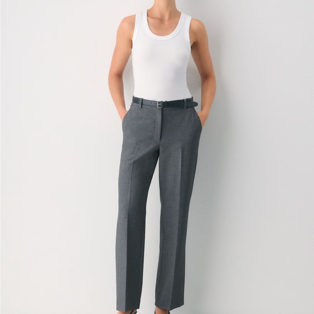 Aritzia Gray Tailored Trousers